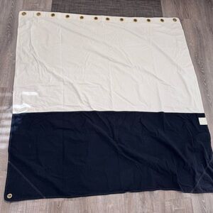 Quiet Town Orient Night Ride Shower Curtain | Black & Canvas | Fair Condition